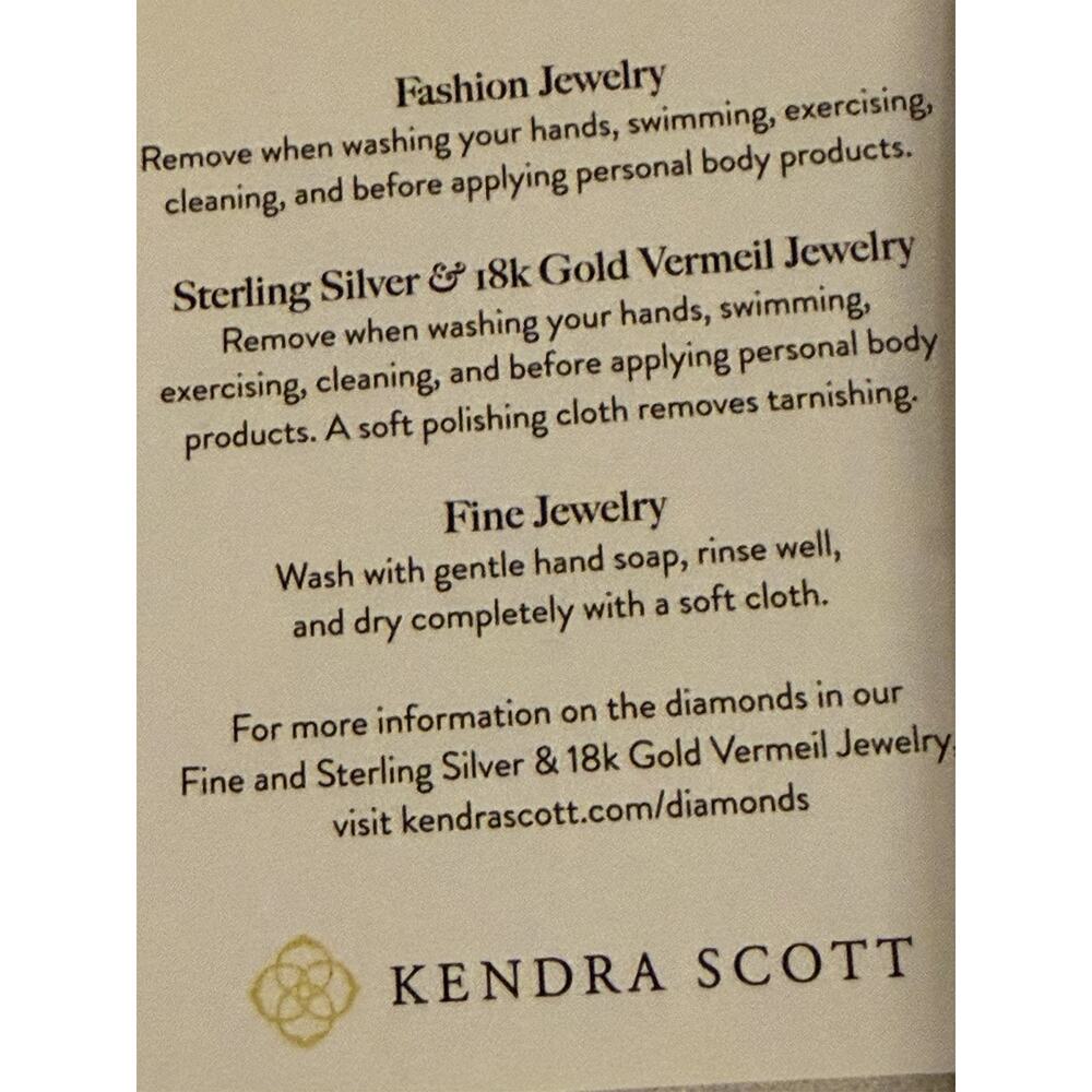 NEW Kendra Scott Elle Drop Earrings in Ivory Mother of Pearl Gold With Box $88 - Picture 9 of 10